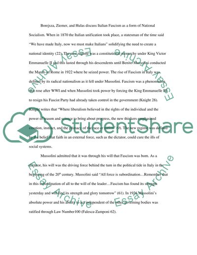 Mussolini and a Defiance of Democracy