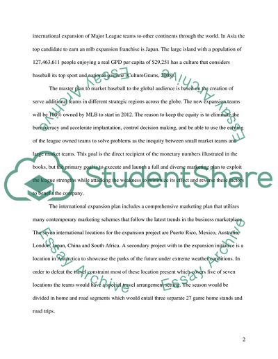 The Marketing Strategies of Major League Baseball