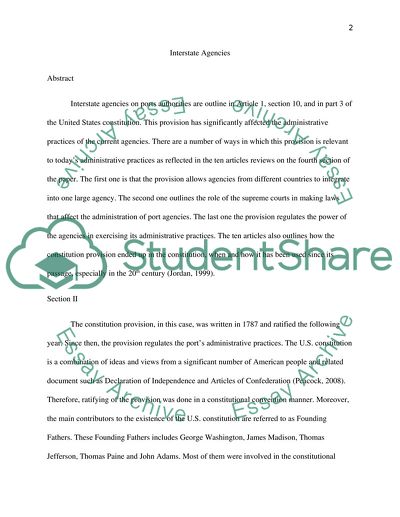 An Interstate Agency and the Greatest Harbor in the World