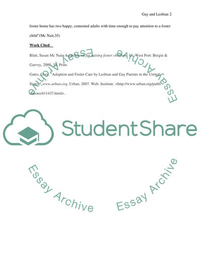 Gay and Lesbian Should allowed to become foster parent and adoption