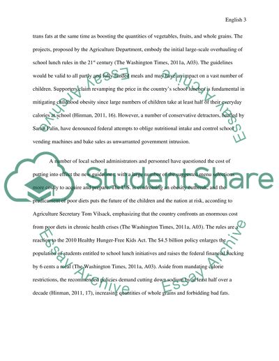 Debating Healthy Hunger