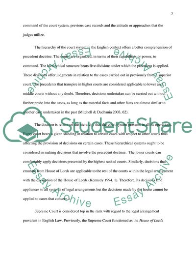 What the Doctrine of Judicial Precedent Depends on