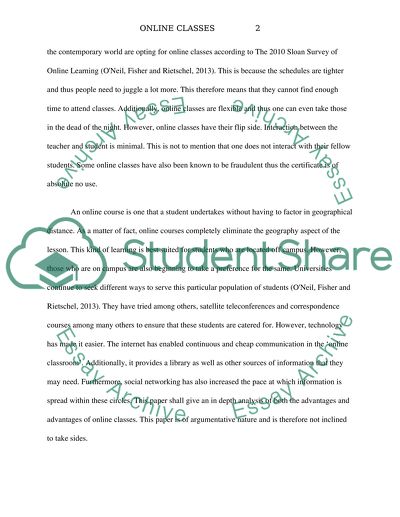 Advantages and Disadvantages of Online Classes