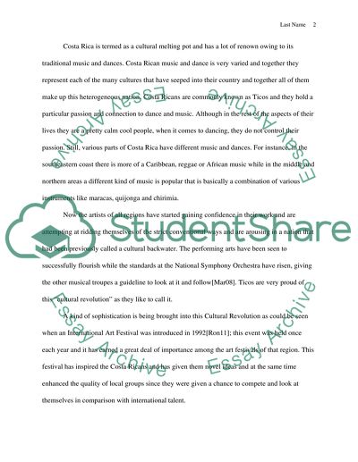 World Dance History: Costa Rican Dance