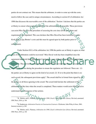 Cost in Arbitration Proceedings and Tribunals