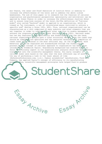 Fayols Administrative Management Theory for Increasing Effectiveness of the Hotel