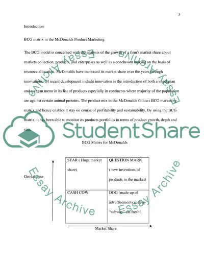 Product Development for Sustained Competitive Advantage for McDonalds in UAE