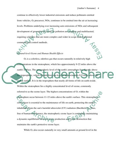 Environmental Issues of Air Pollution