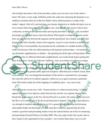 News Literacy Articles Analysis