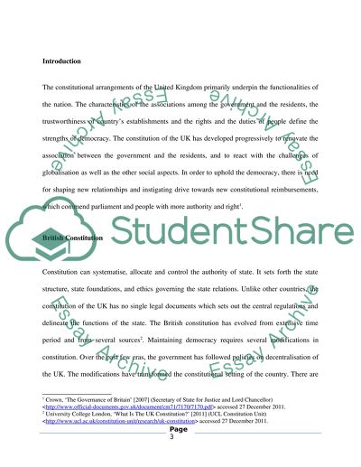 Transformation of Democracy in the UK