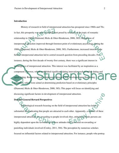 Disscuss the important factors in development of interpersonal attraction