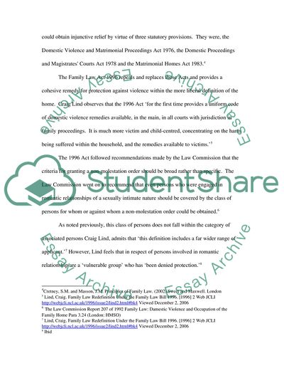 The Family Law Act 1996