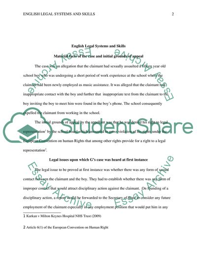 English Legal Systems and Skills