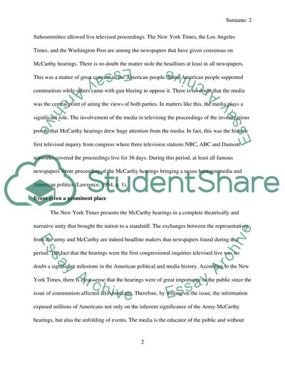 McCarthy Hearings, Welch v McCarthy