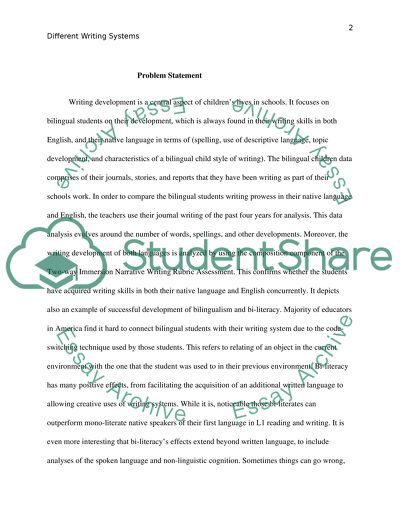 Different Writing Systems