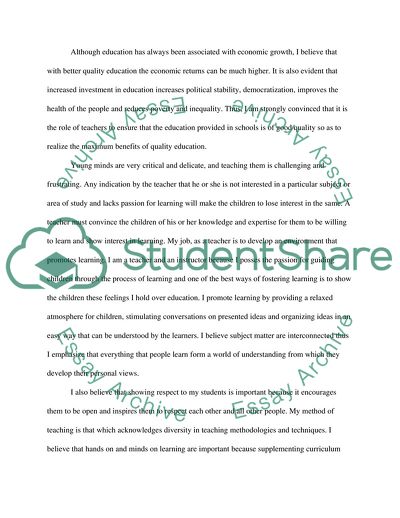 Philosophy of Education