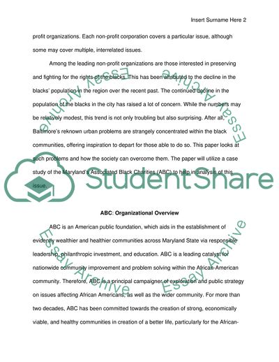 Nonprofit Organization/Community Association