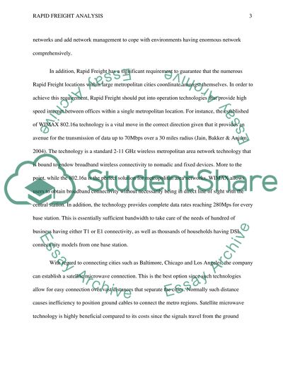 Critical Requirements for Rapid Freight