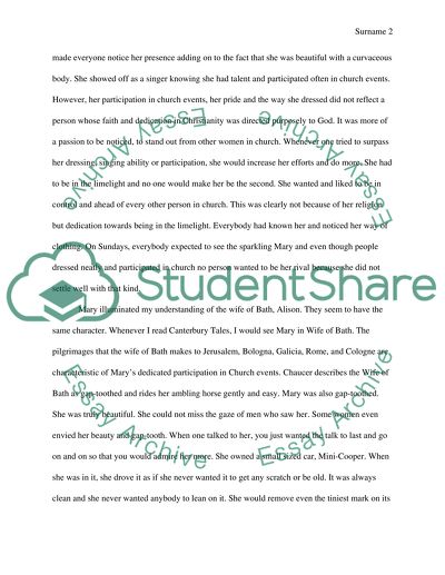 The Wife of Bath in Canterbury Tales