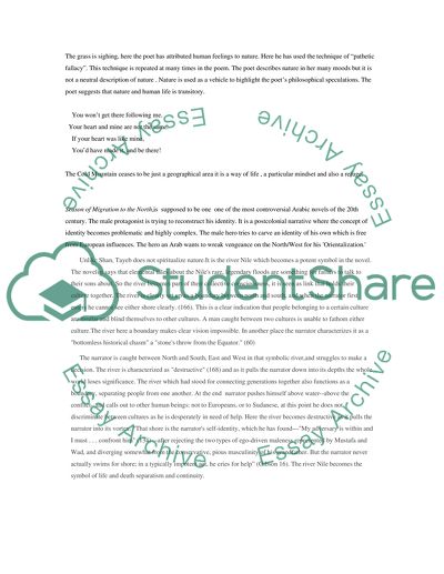 Cold Mountain and Season of Migration to the North