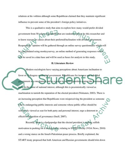 Do Americans Prefer a Divided Government