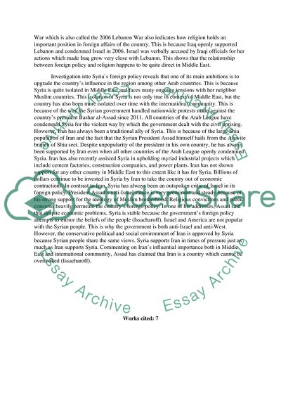 Foreign Policies in the Middle East - 1750