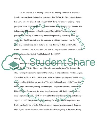 History of Sky TV Network
