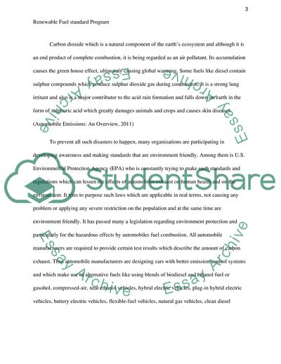 Renewable Fuel Standard Program - Environmental Protection Agency