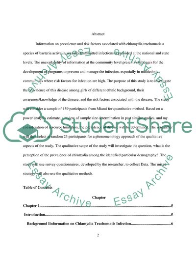 Chlamydia Trachomatis Infections in Adolescence Girls