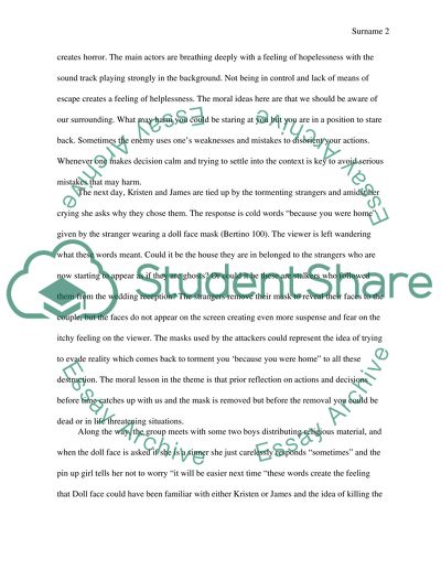 The analysis of the strangers