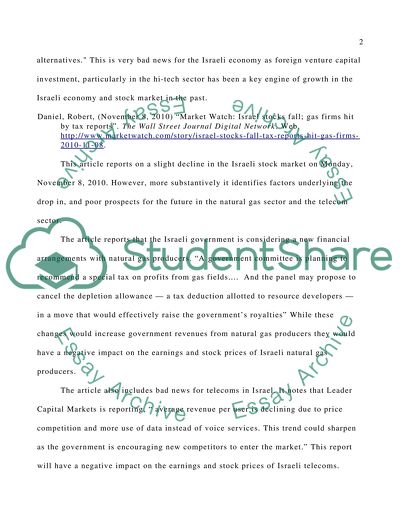 Finance- Israel Stock Exchange