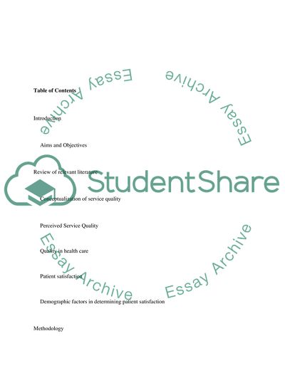 Patient Satisfaction of Health Care Service Quality in Saudi Arabia