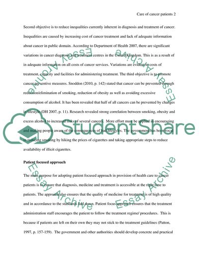 Care of Cancer Patients