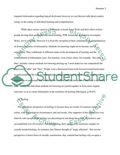 Ways of Knowing Ensure a Check on Instinctive Judgments