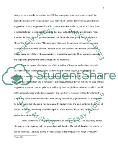 Irregular warfare: Counterinsurgency or something else