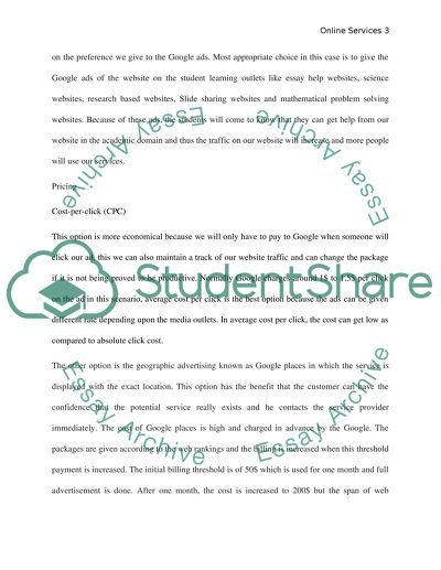 Online Services: Web Hosting