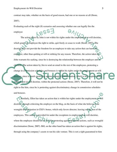 Employment-At-Will Doctrine