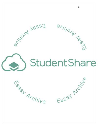 Case Study Analysis Paper Case Study