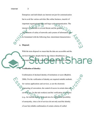 internet safety essay summary