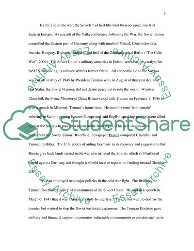 The Legacy of the Cold War