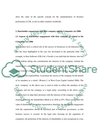 How Successfull the Companies Act 2006 Is