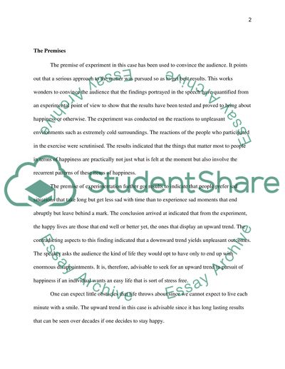 Aspects of happiness