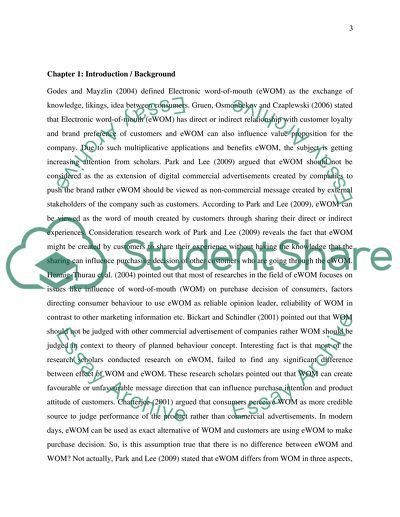 Understanding eWOM (electronic word of mouth) effect on consumer purchase decisions