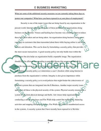 E-Businesss Marketing