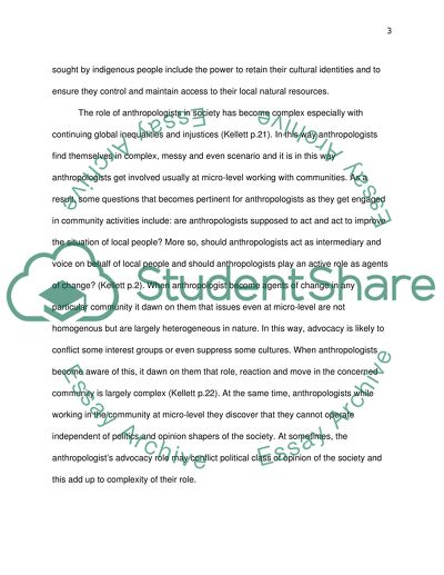 Advocacy Role in Anthropology