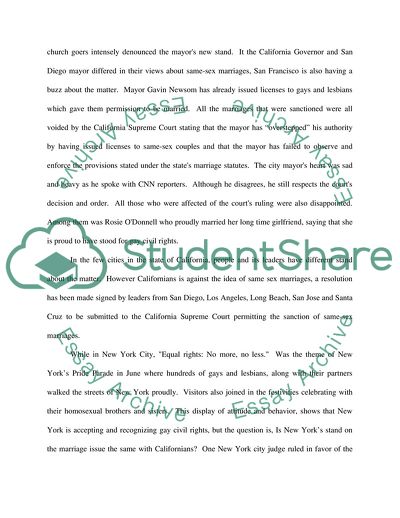 Where Does California and New York Stand on Same-sex Marriage