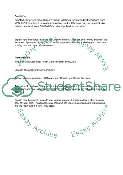 Annotated Bibliography, Part 1- Week 5 and Week 7