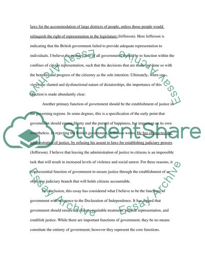 Thomas Jefferson: Declaration of Independence