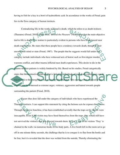 Psychological Analysis of Jigsaw