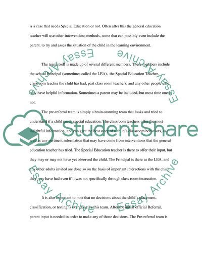 The Students Learning Needs